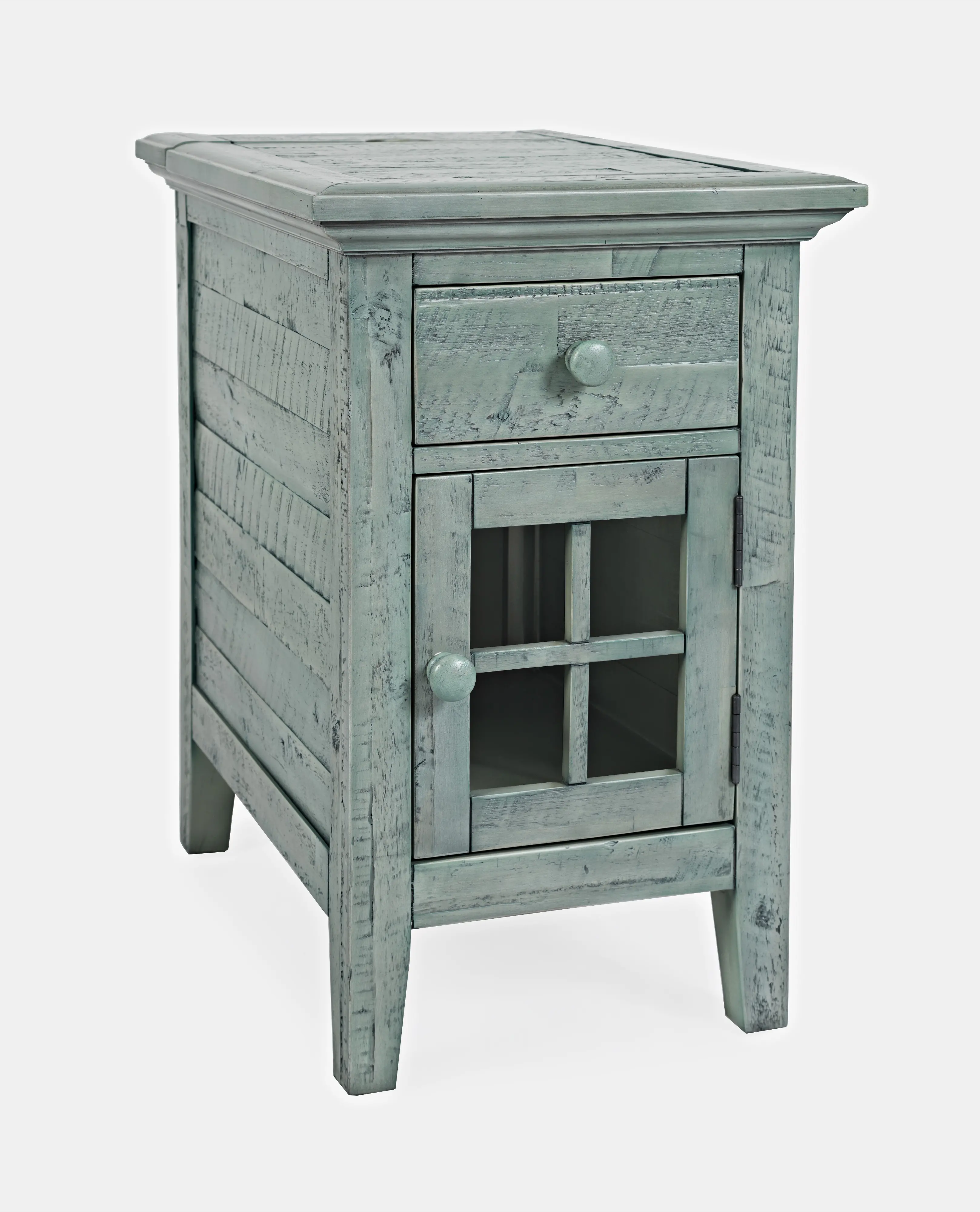 Rustic Shores Blue Side Table-3