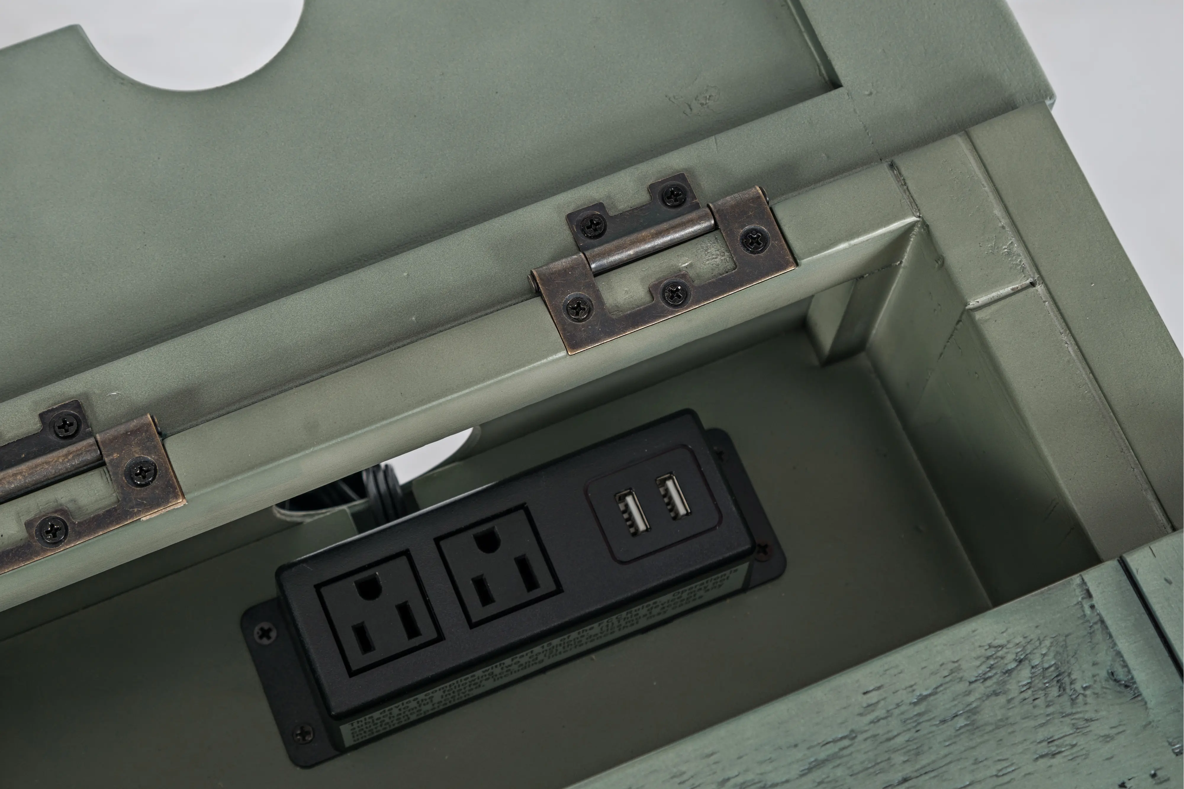 Rustic Shores Blue Side Table-7