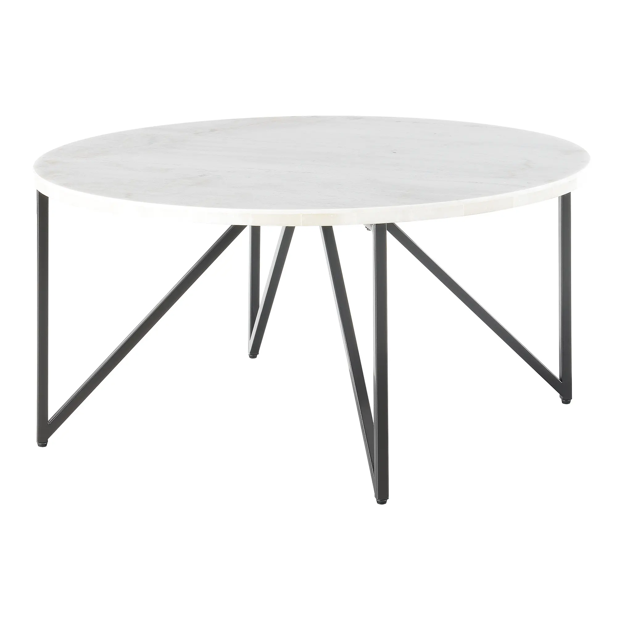 Cedric Black and White Marble Coffee Table-1
