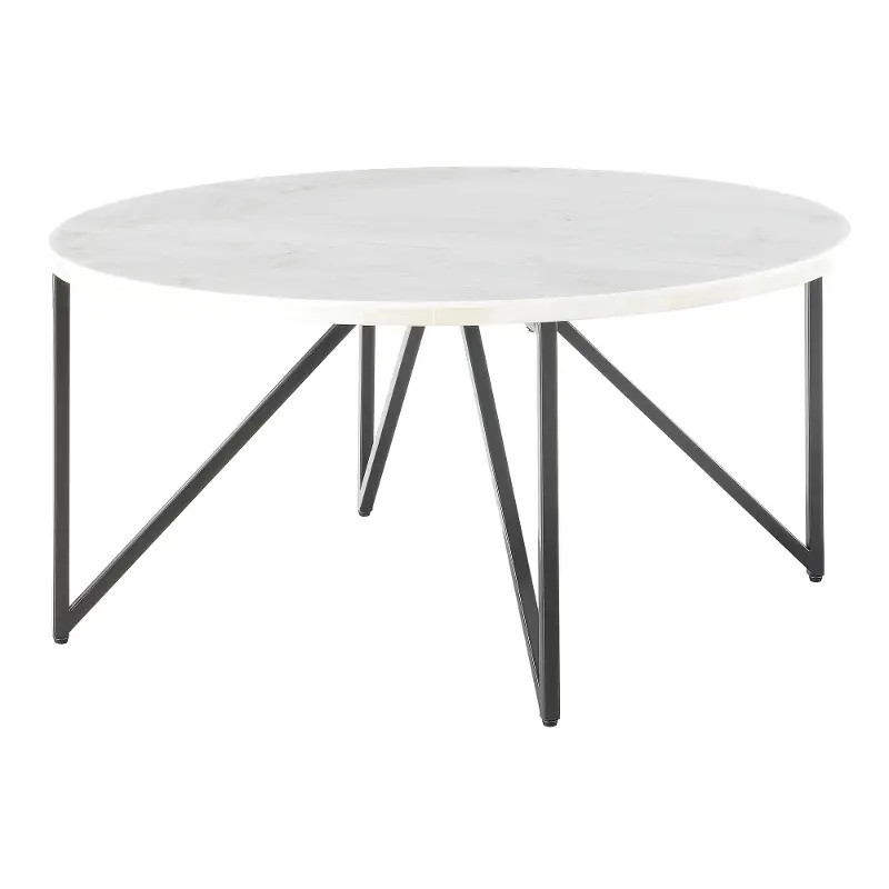 Cedric Black and White Marble Coffee Table