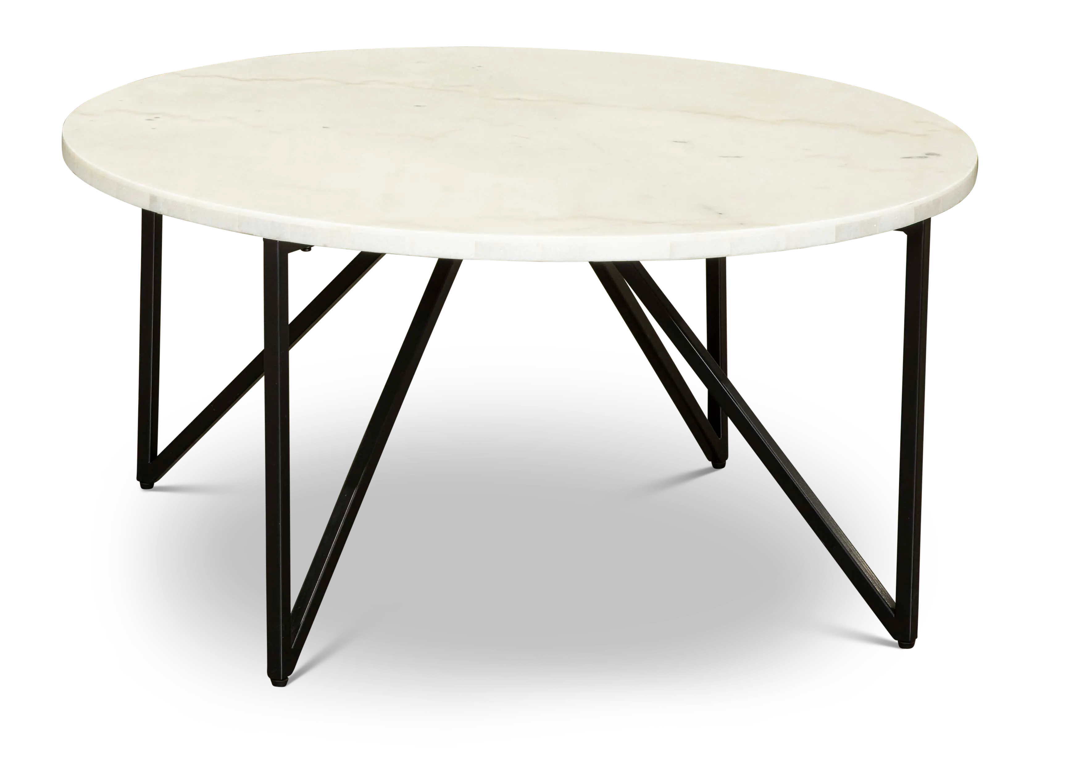 Cedric Black and White Marble Coffee Table-4
