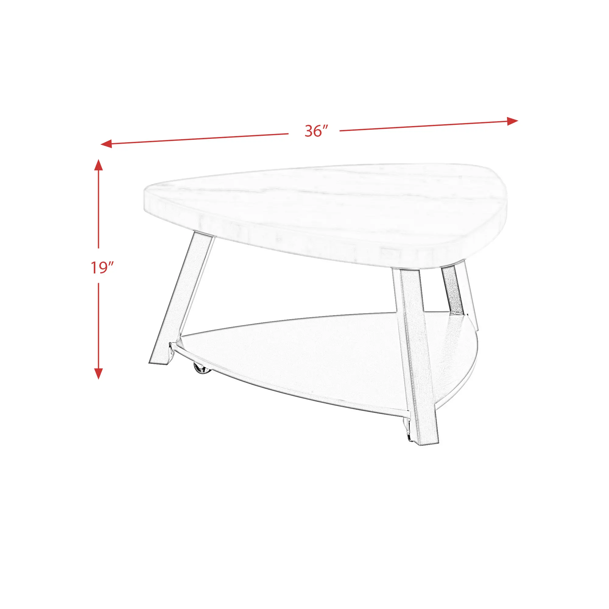 Trinity White Marble Coffee Table-3