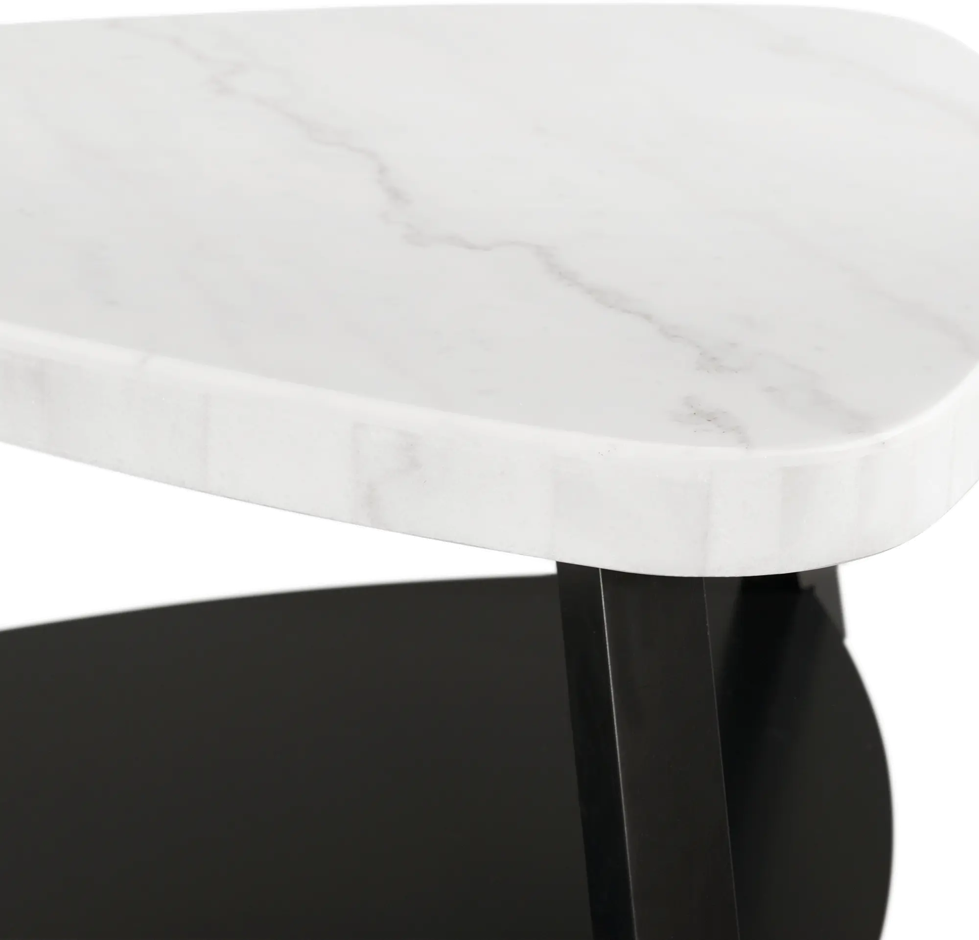 Trinity White Marble Coffee Table-5