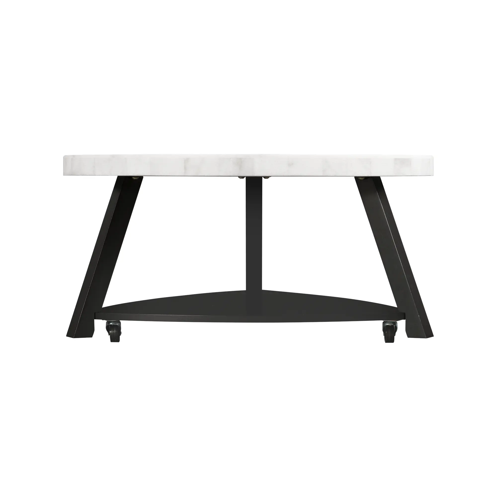 Trinity White Marble Coffee Table-5