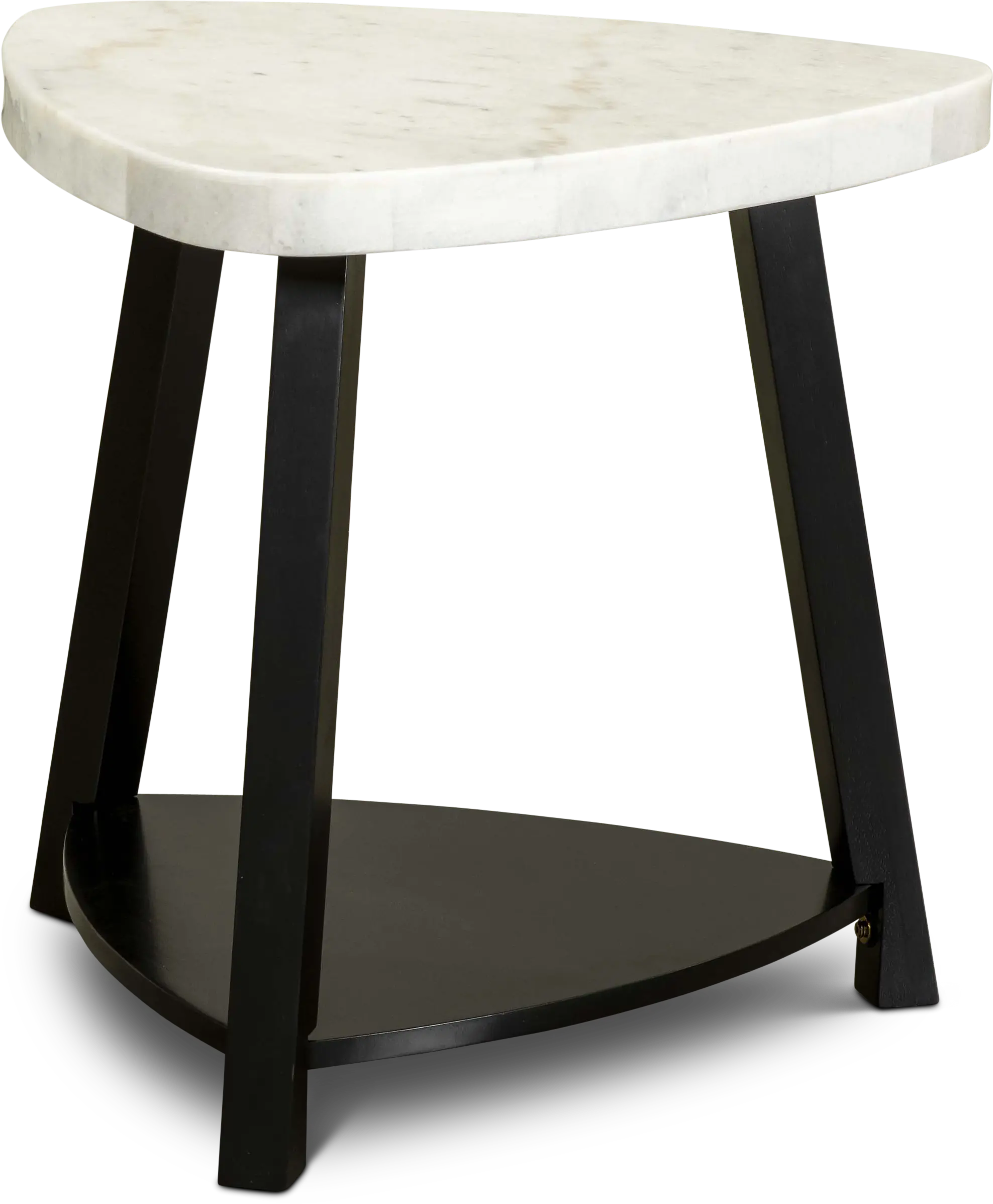 Trinity Black and White Marble End Table-1