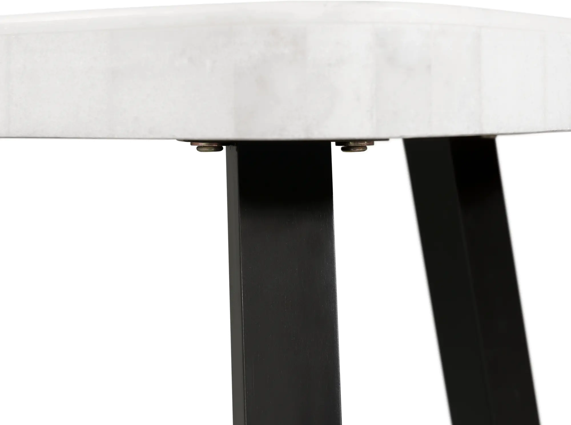 Trinity Black and White Marble End Table-10