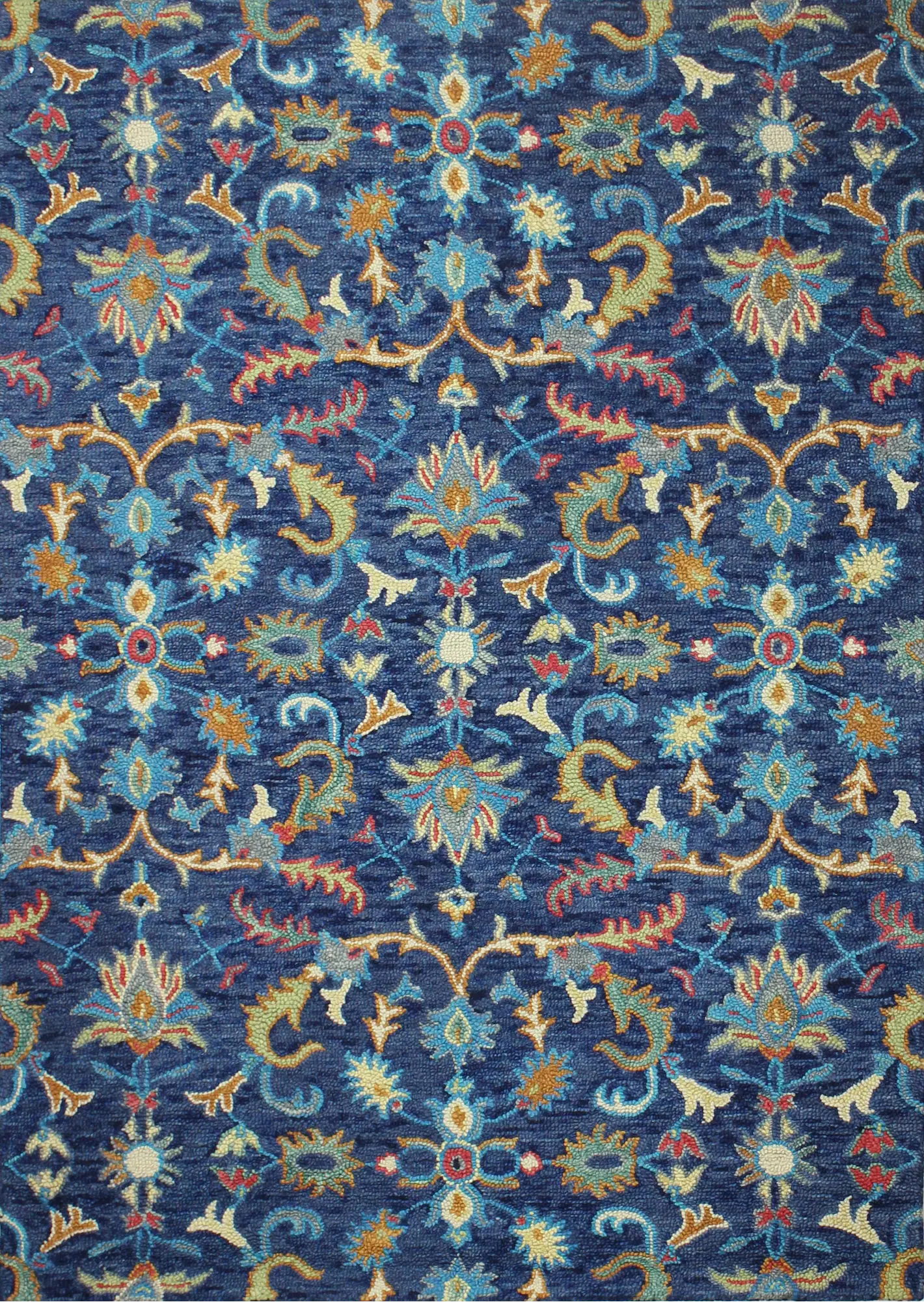 R131-NV-76X96-AL110 Valencia 8 x 10 Transitional Danbury Navy Blue Rug-2
