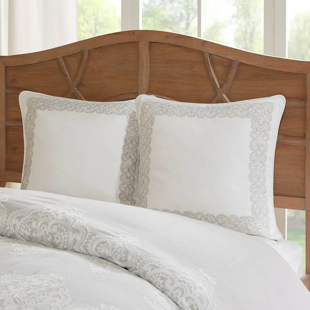 Taupe, Tan and Ivory King Barely There 9 Piece Bedding Collection-3