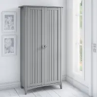 SAS332CG-03 Salinas Gray Tall Storage Cabinet - Bush Furniture