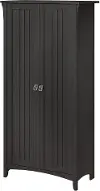 SAS332VB-03 Salinas Vintage Black Tall Storage Cabinet with Doors