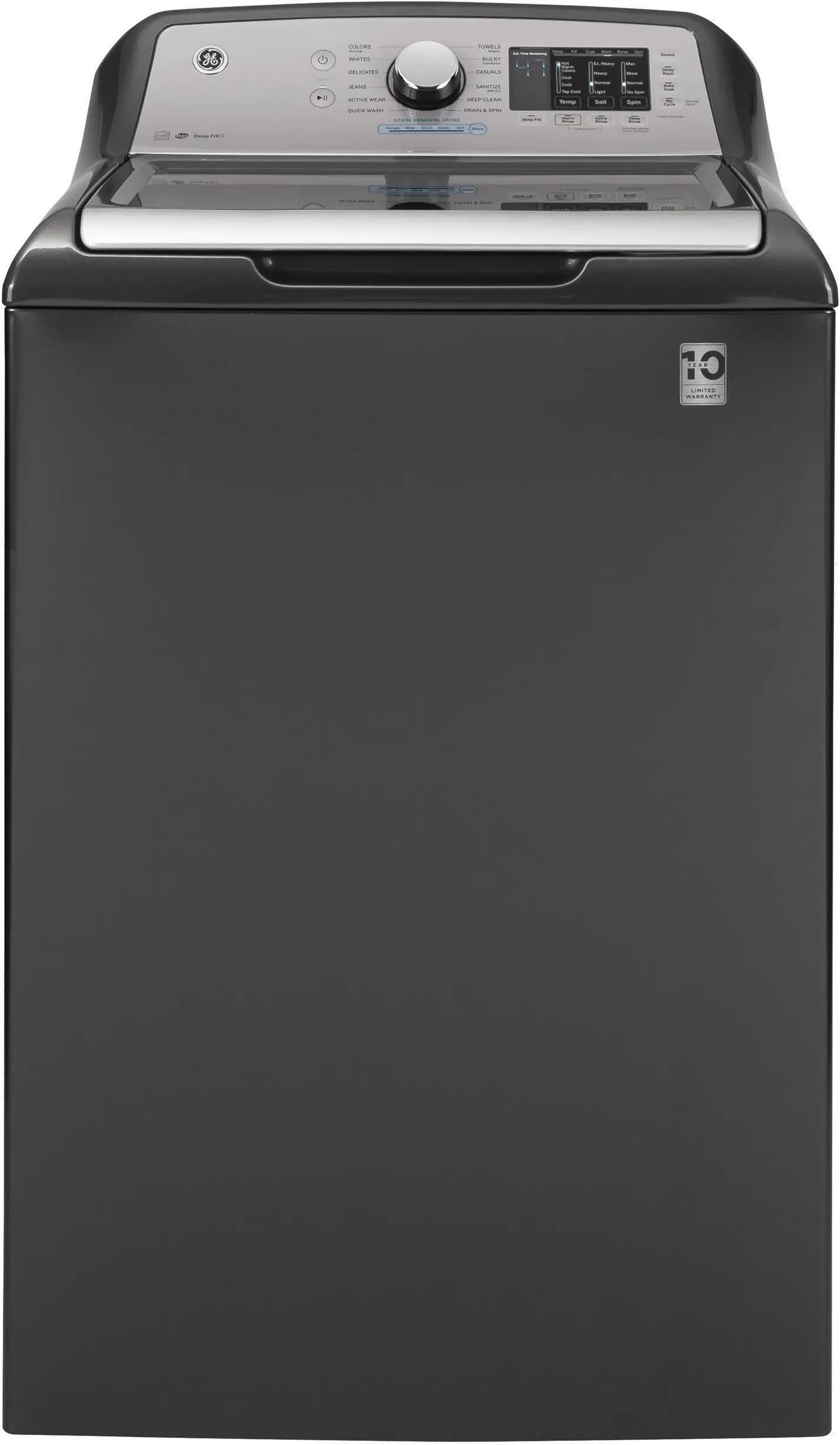 GTW725BPNDG GE Top Load Washer with Tide PODS Dispense - 4.6 cu. ft. Diamond Gray-1