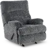 Manfort Charcoal Gray Rocker Recliner