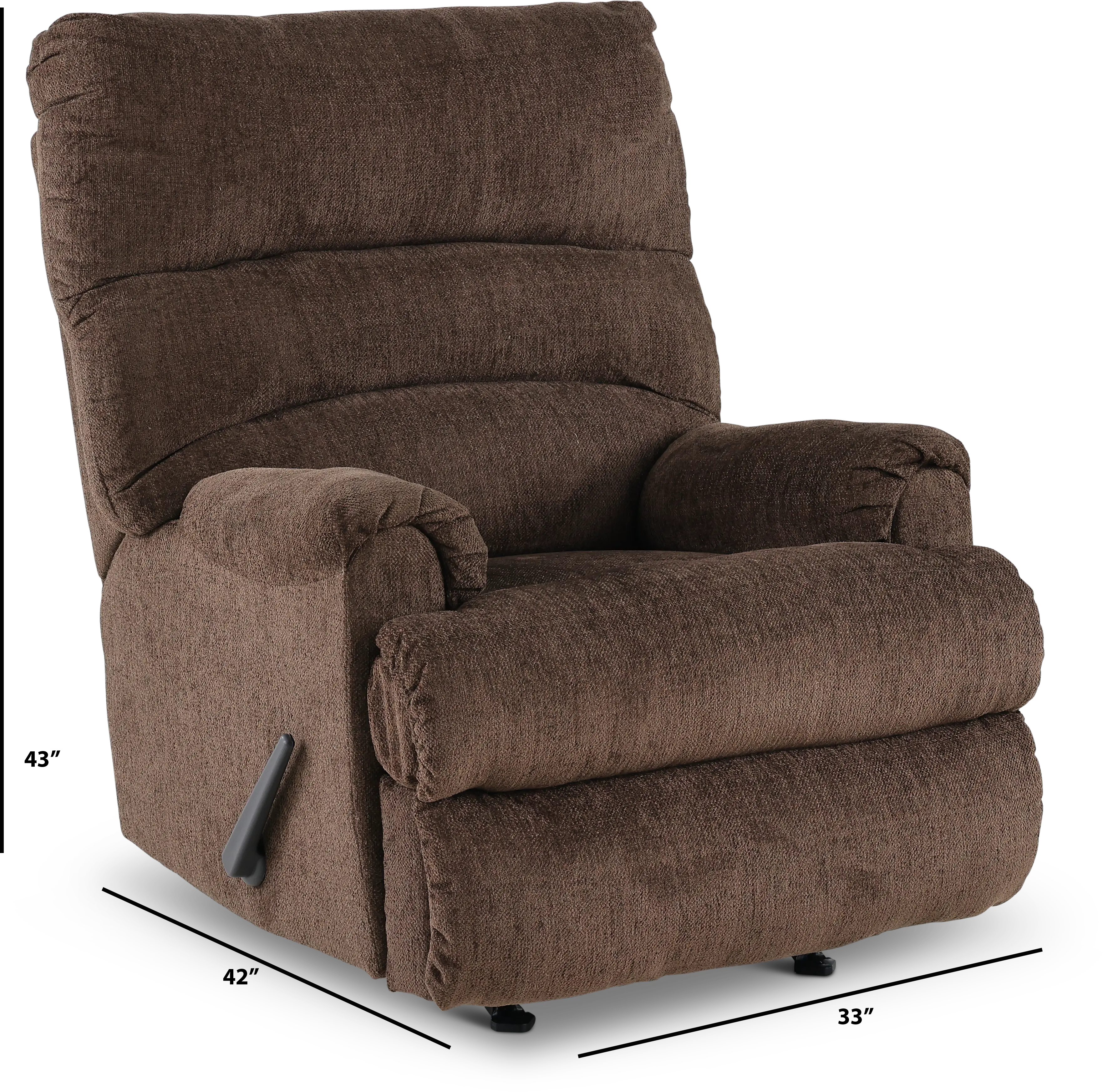 Manfort Brown Rocker Recliner-3