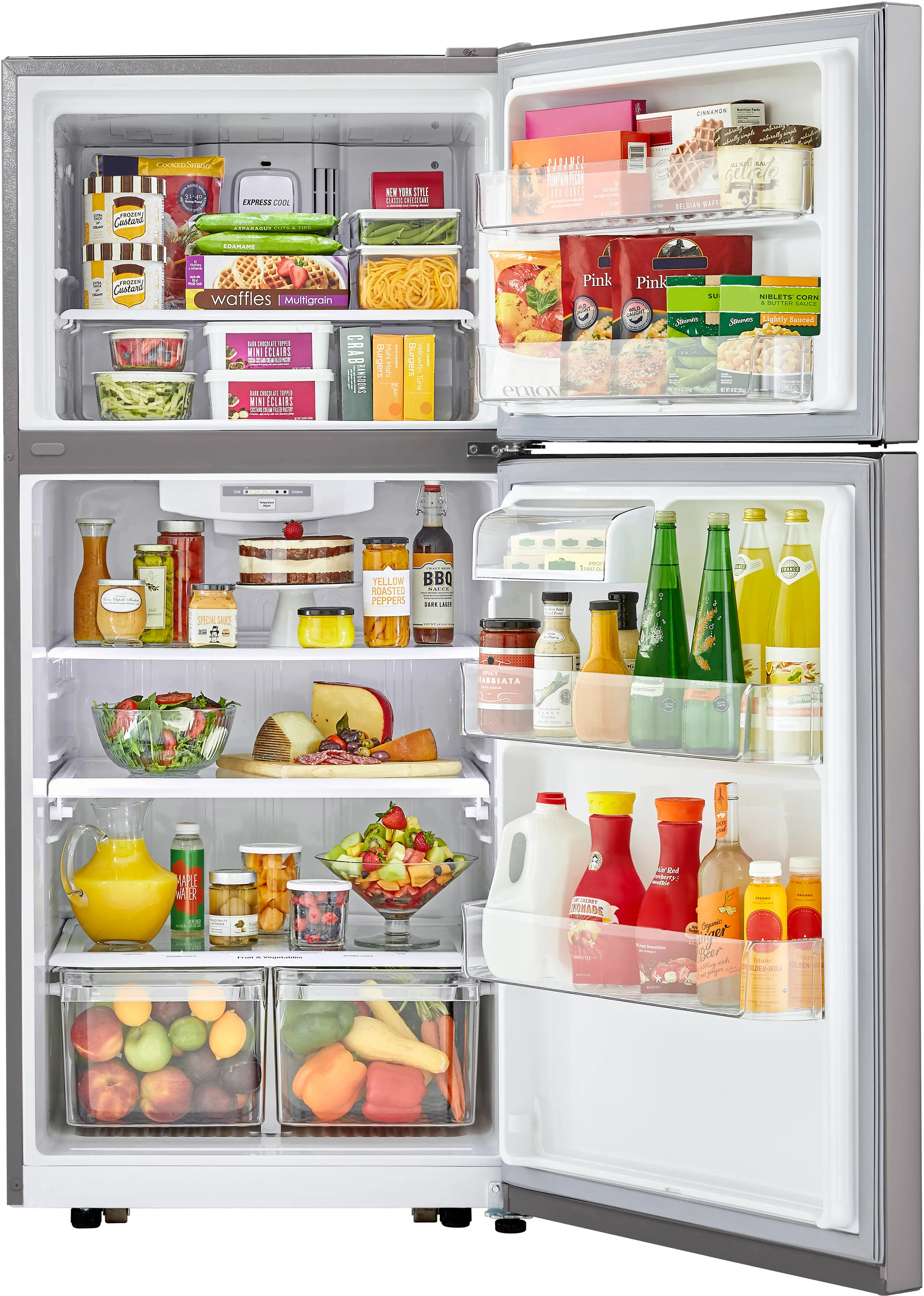 LTCS20020S LG 20.2 cu ft Top Freezer Refrigerator - 30 W Stainless Steel-4