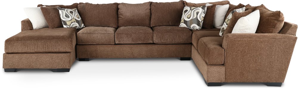 Tranquility Brown 3 Piece Sectional