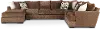 3PC/TRQLTY2/CHOC/OP1 Tranquility Brown 3 Piece Sectional
