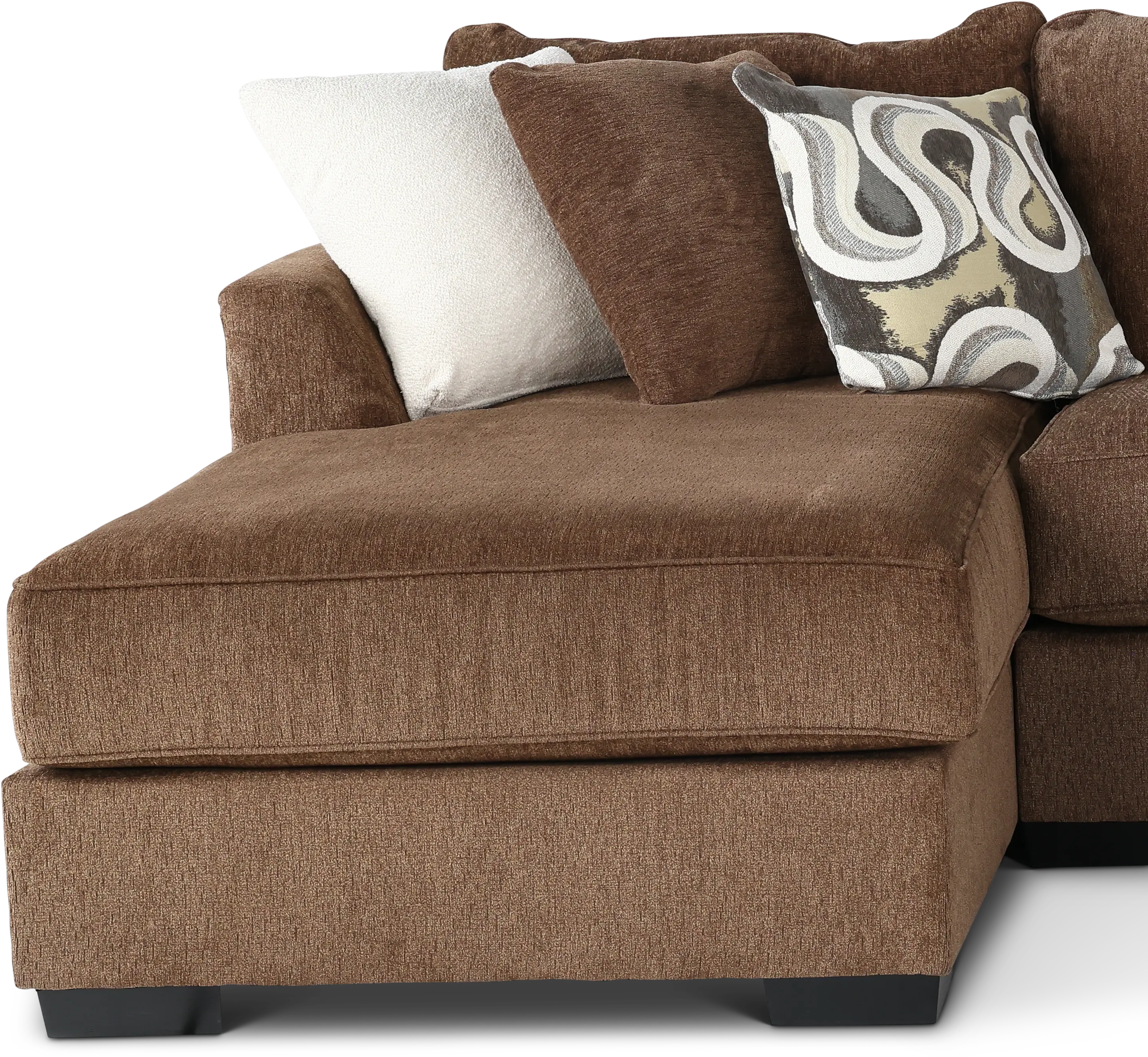3PC/TRQLTY2/CHOC/OP1 Tranquility Brown 3 Piece Sectional-4