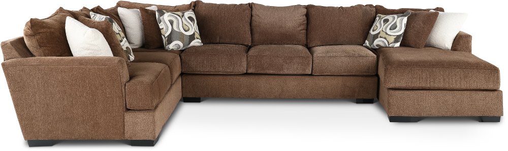 Tranquility Brown 3 Piece Sectional