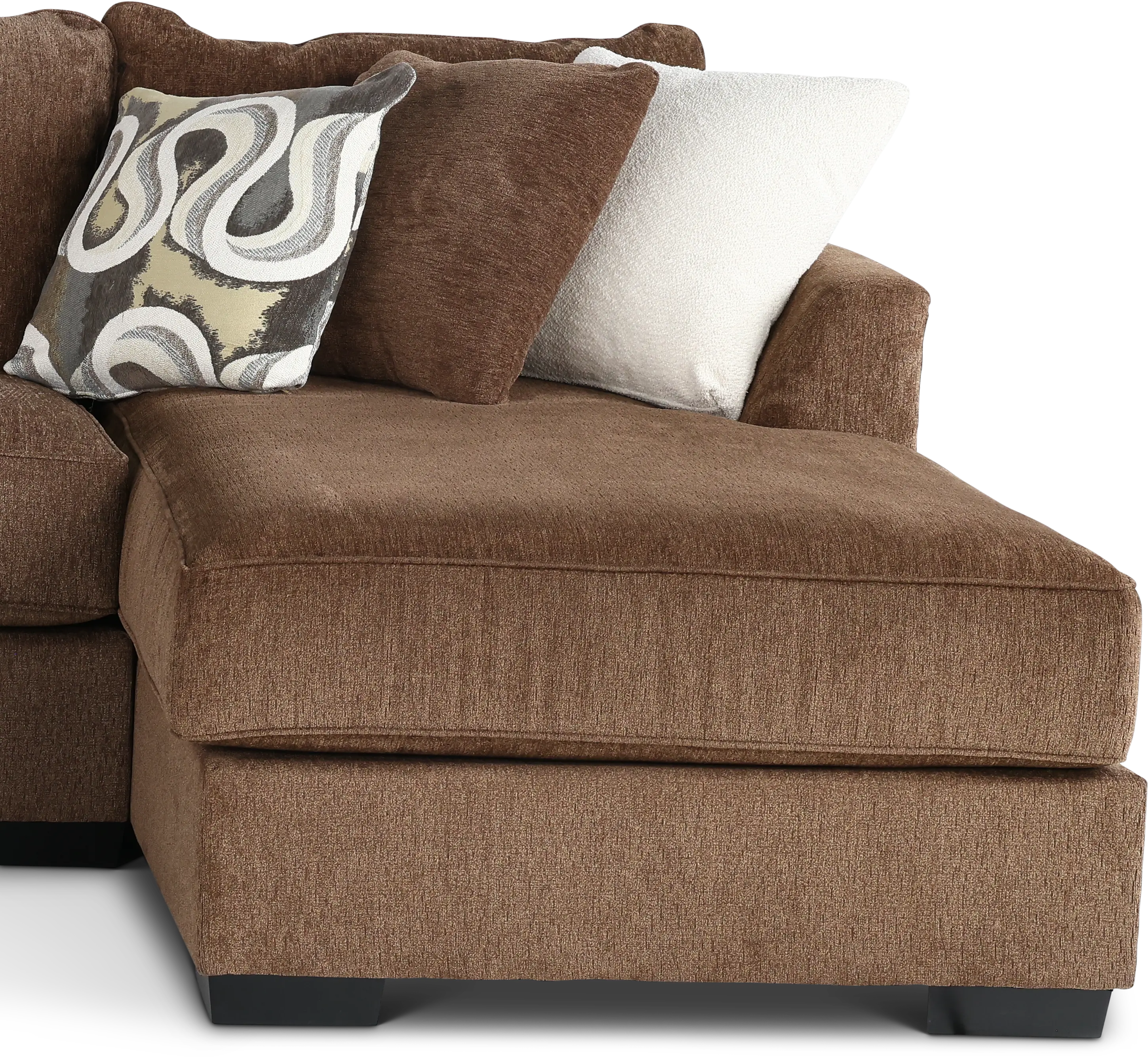 3PC/TRQLTY2/CHOC/OP2 Tranquility Brown 3 Piece Sectional-4