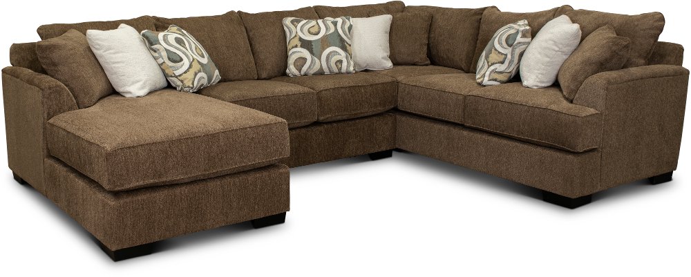 Tranquility Brown 3 Piece Sectional