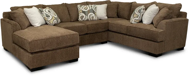 Tranquility Brown 3 Piece Sectional