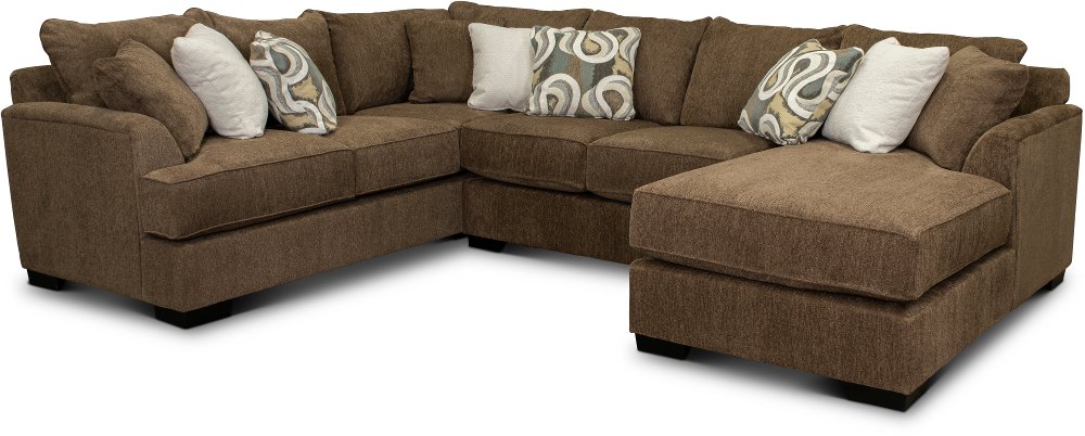 Tranquility Brown 3 Piece Sectional