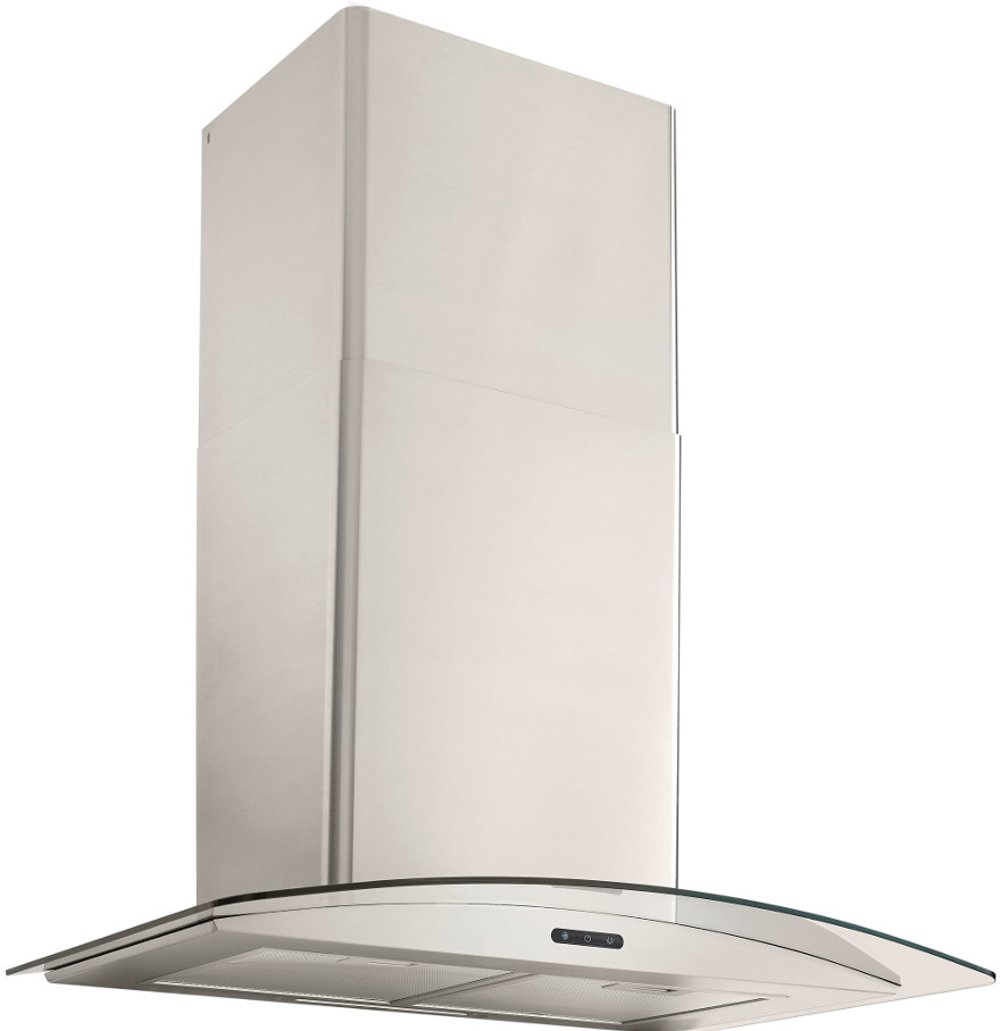 Broan Elite Convertible Curved Glass Chimney Range Hood - 30 Inch Stainless Steel