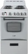 ERU200P0W Avanti 20 Inch Electric Coil Range - 2.1 cu. ft. White
