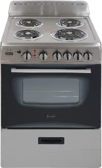 ERU240P3S Avanti 2.6 cu ft  Electric Range - Stainless Steel 24 Inch