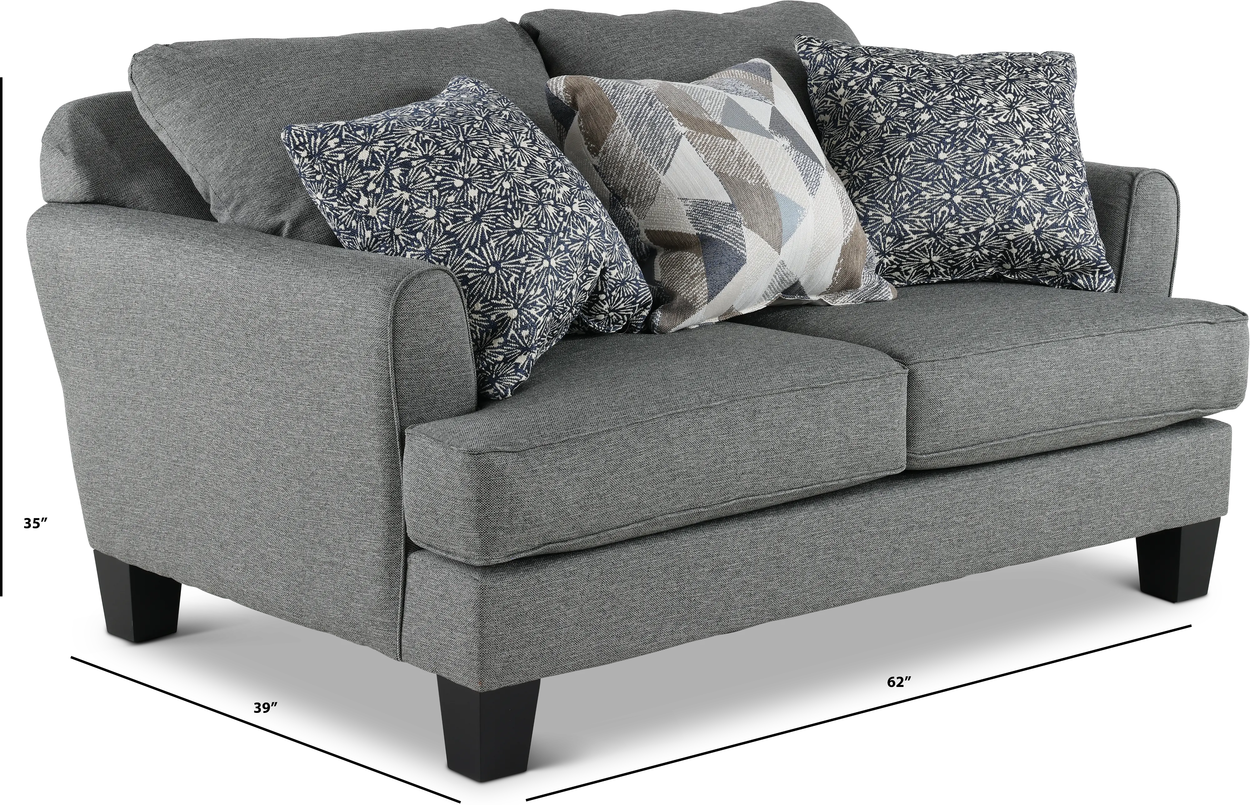 BRYLOV/MAXSTE Bryn Gray Loveseat-3