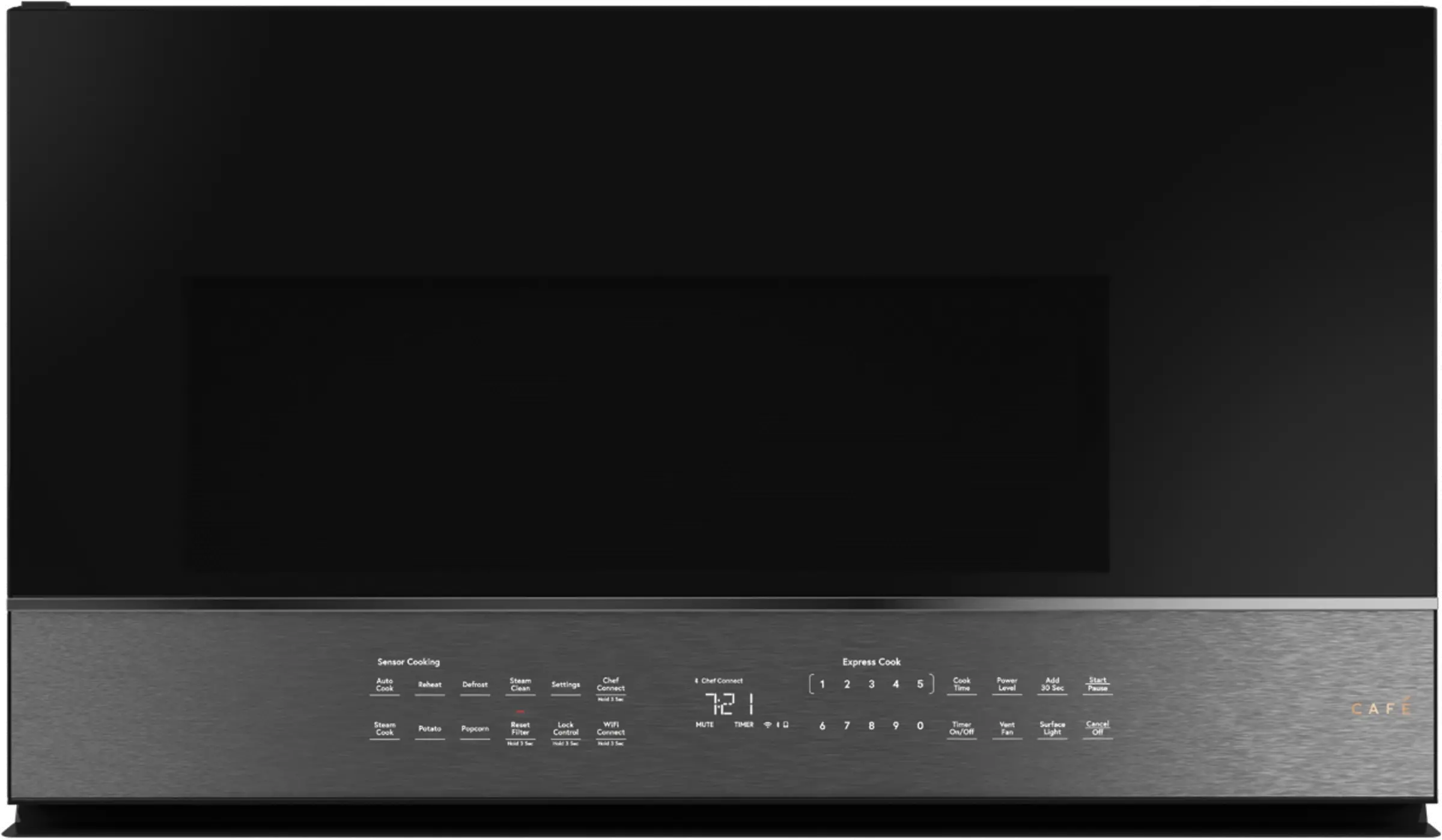CVM721M2NS5 Cafe 30 Inch Over the Range Smart Microwave - 2.1 cu. ft., Platinum Glass-1