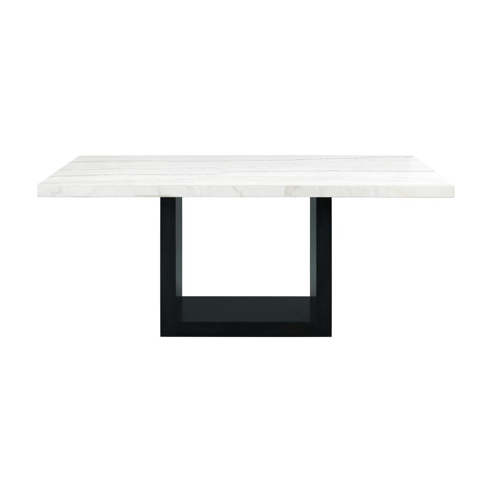Valentino Marble and Black Dining Room Table