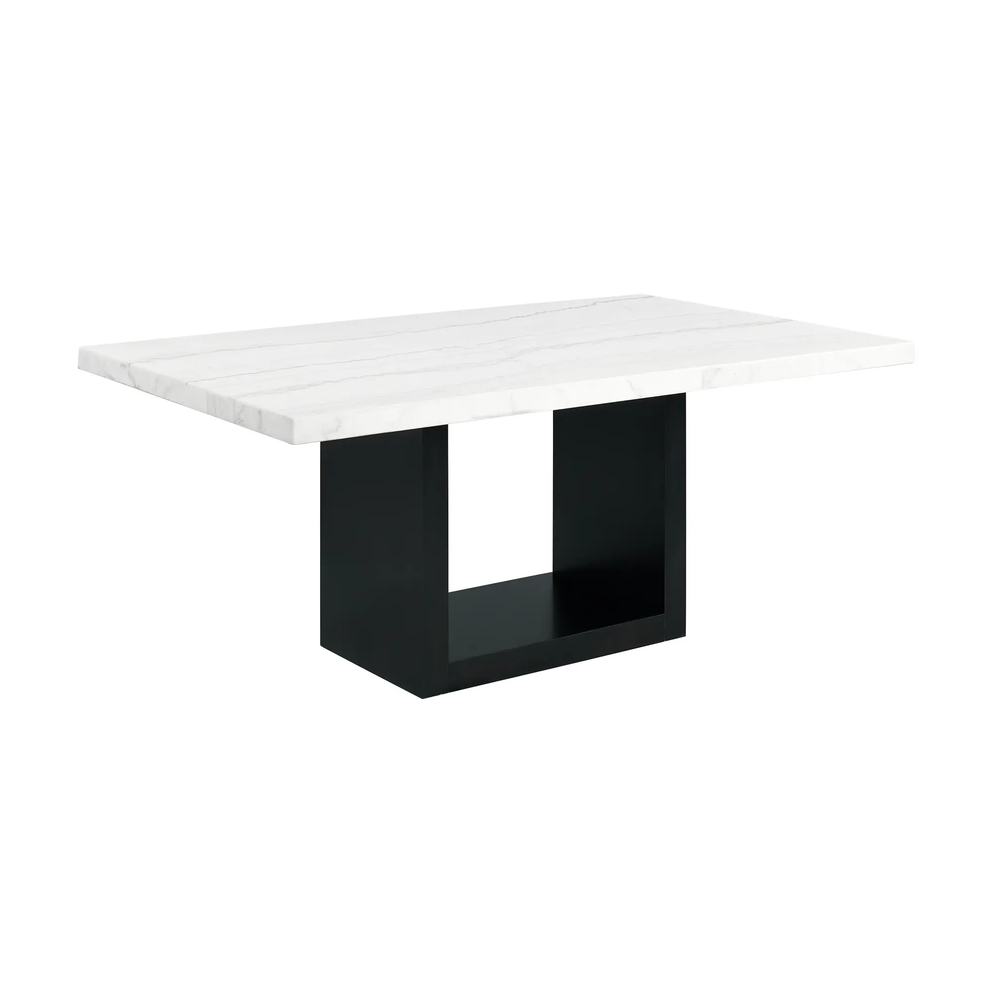 Valentino Marble and Black Dining Room Table-4