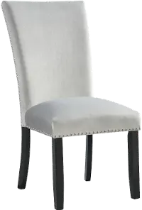 Valentino Gray Velvet Dining Chair