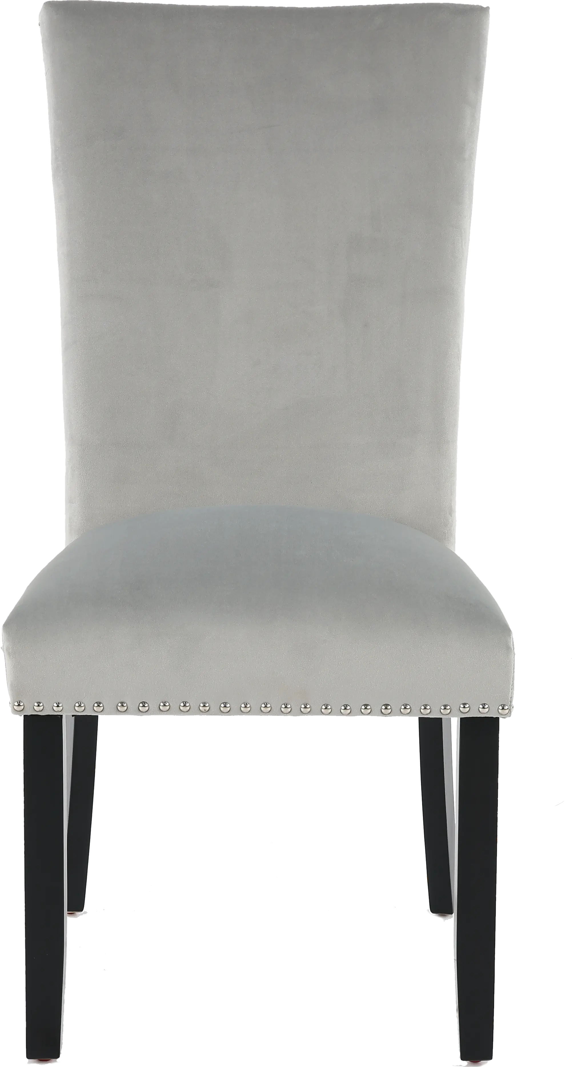 Valentino Gray Velvet Dining Chair-5