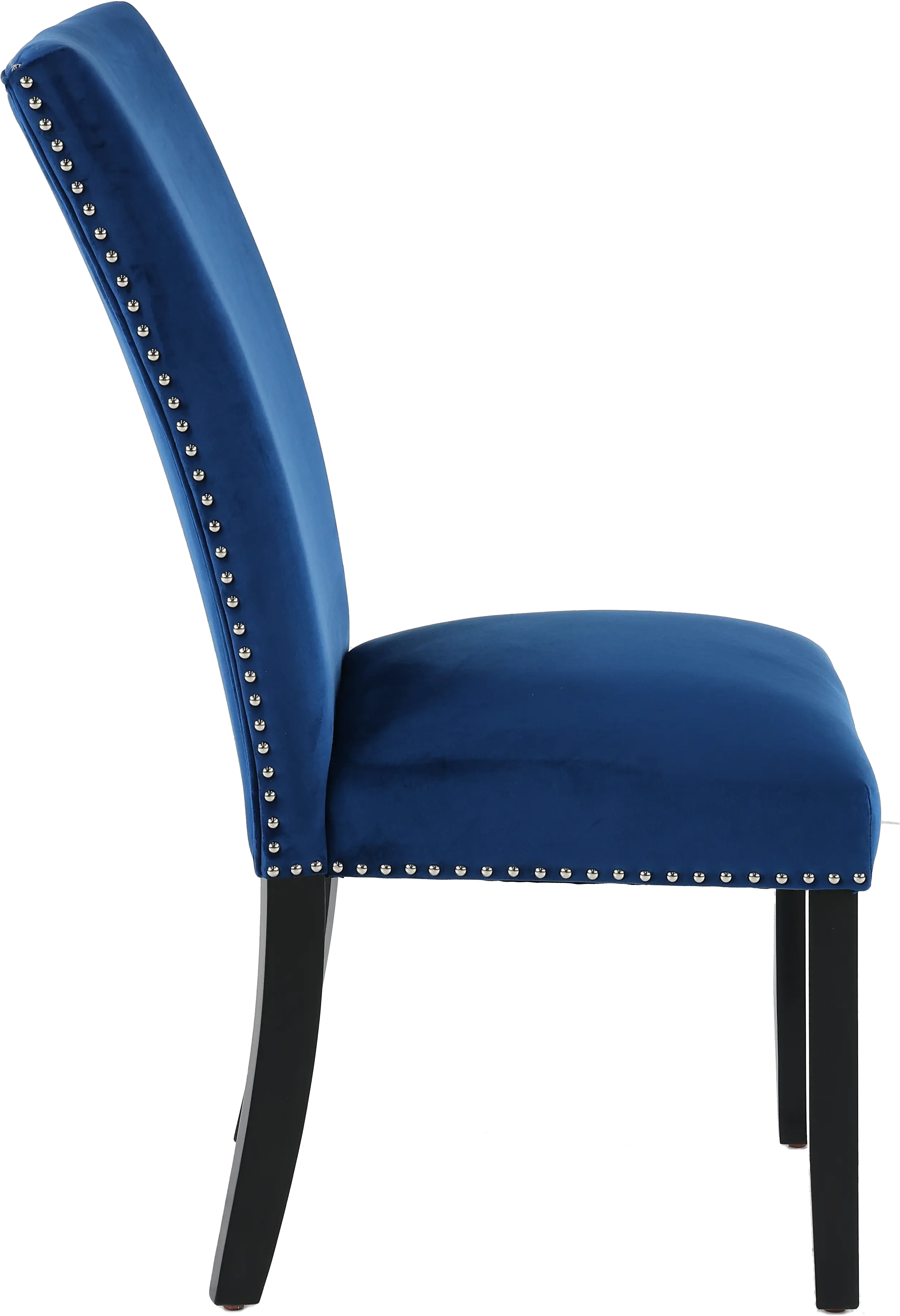 Valentino Blue Velvet Dining Chair-10