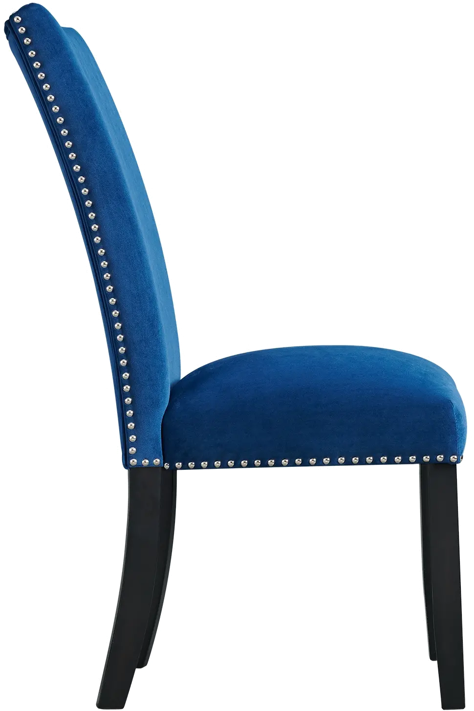 Valentino Blue Velvet Dining Chair-4