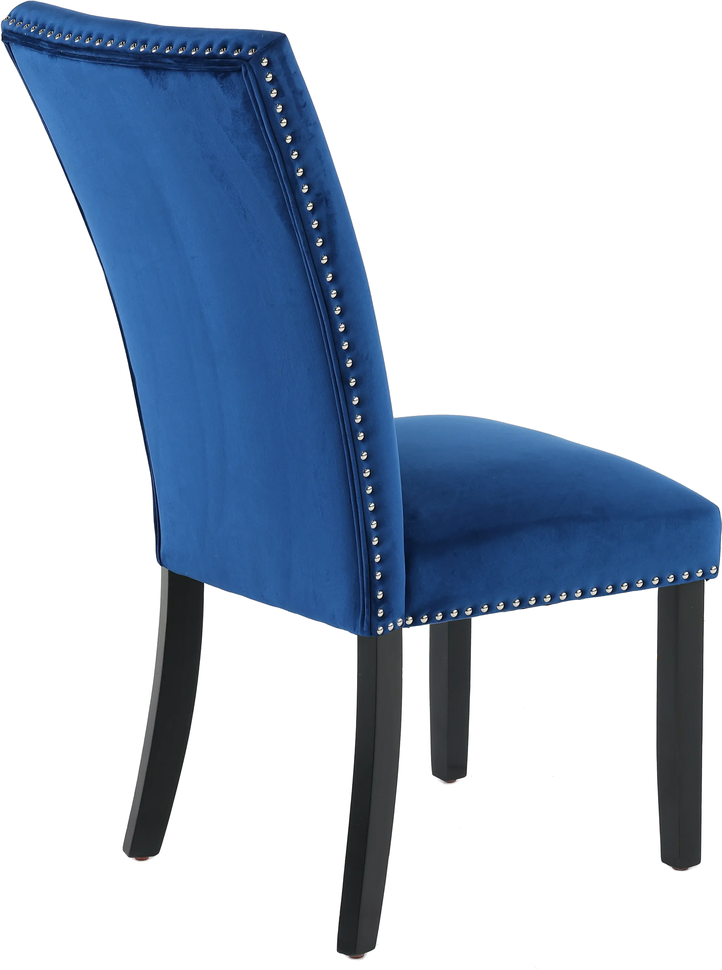 Valentino Blue Velvet Dining Chair-9