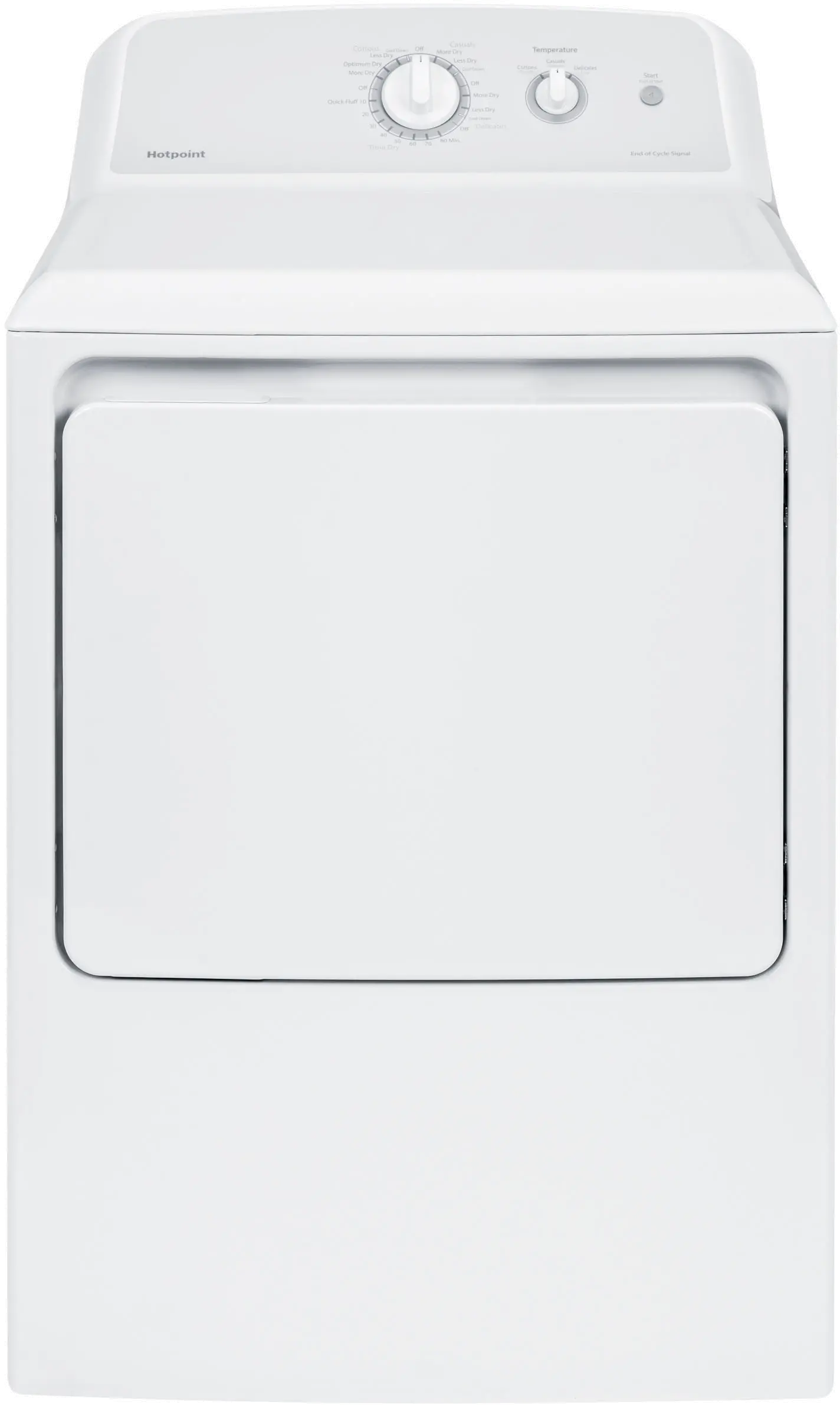 HTX24EASKWS Hotpoint Aluminized Alloy Electric Dryer -  6.2 cu. ft. White-1