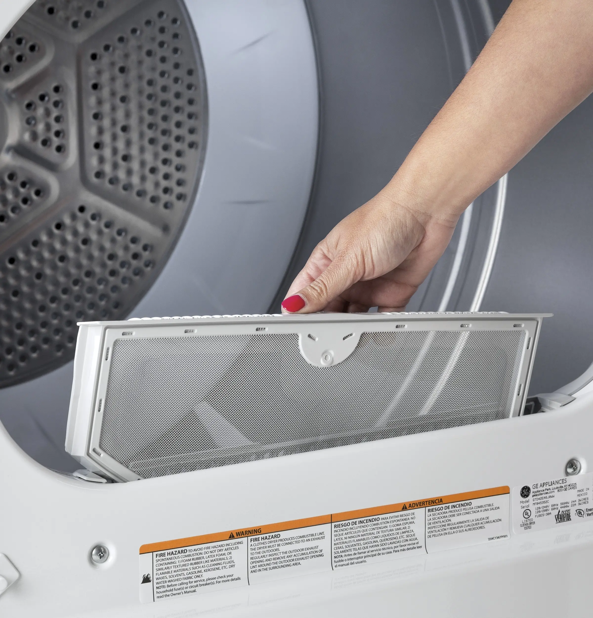 HTX24EASKWS Hotpoint Aluminized Alloy Electric Dryer -  6.2 cu. ft. White-4