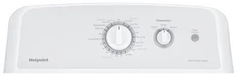 HTX24GASKWS Hotpoint Aluminized Alloy Gas Dryer -  6.2 cu. ft. White-1