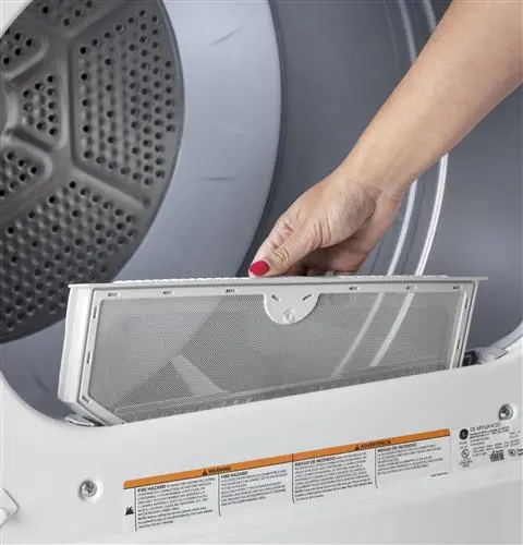 HTX24GASKWS Hotpoint Aluminized Alloy Gas Dryer -  6.2 cu. ft. White-3