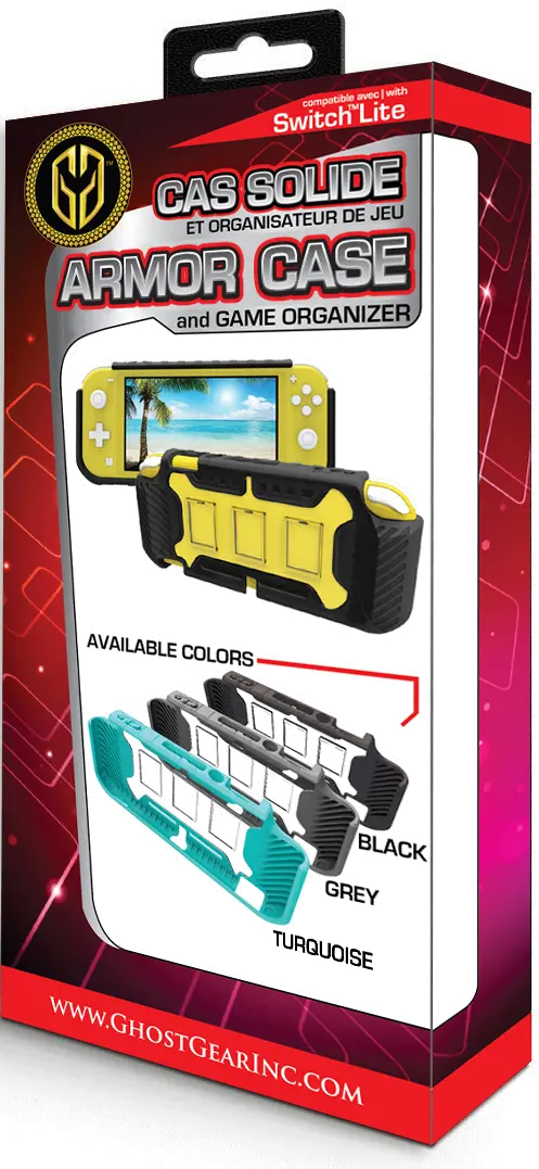 SWI/BLACK,ARMOR,CASE Nintendo Switch Lite Black Armor Case-1