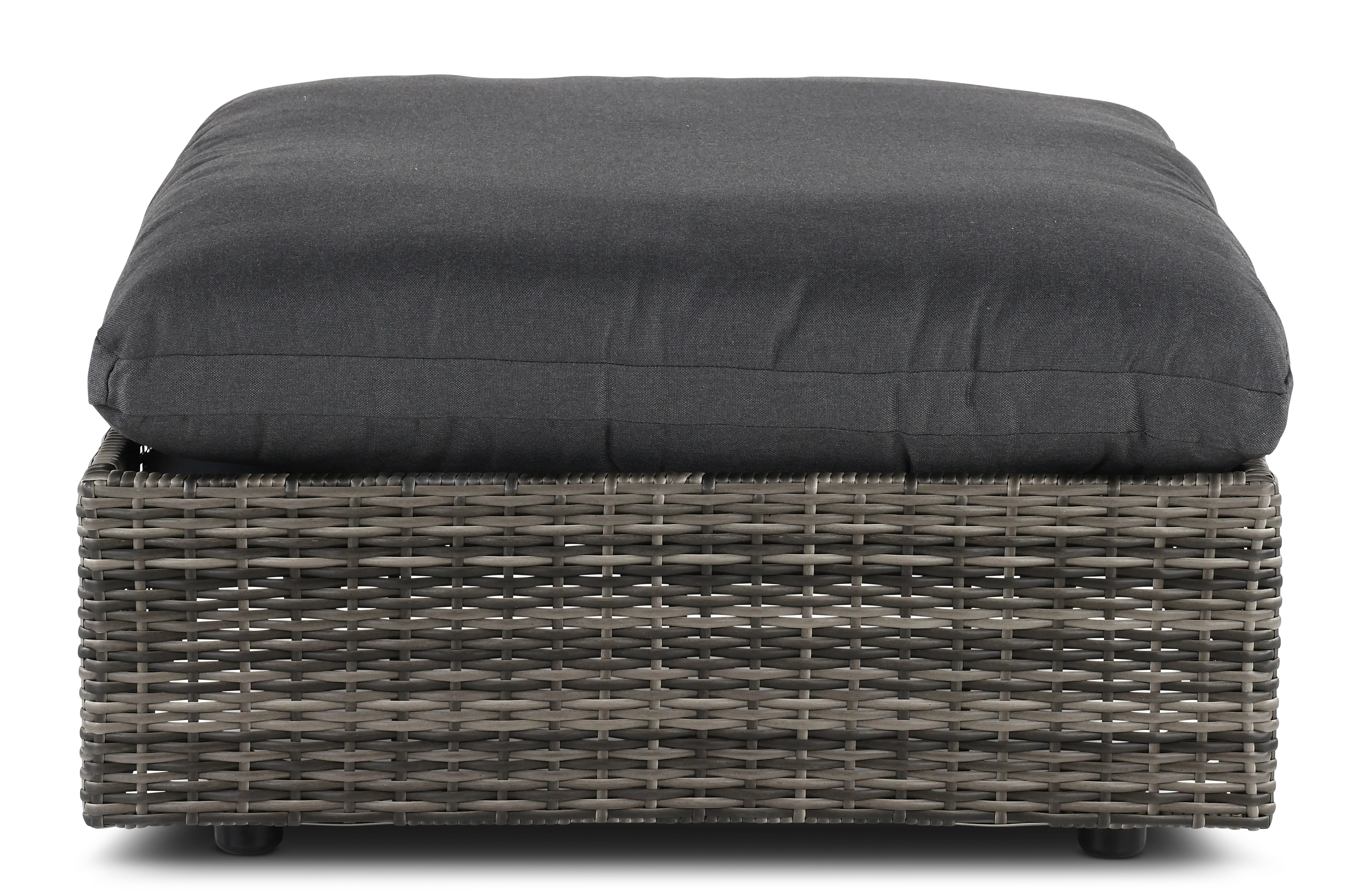 Cirrus Gray Patio Wicker Ottoman-1