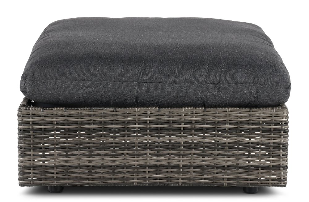 Cirrus Gray Patio Wicker Ottoman