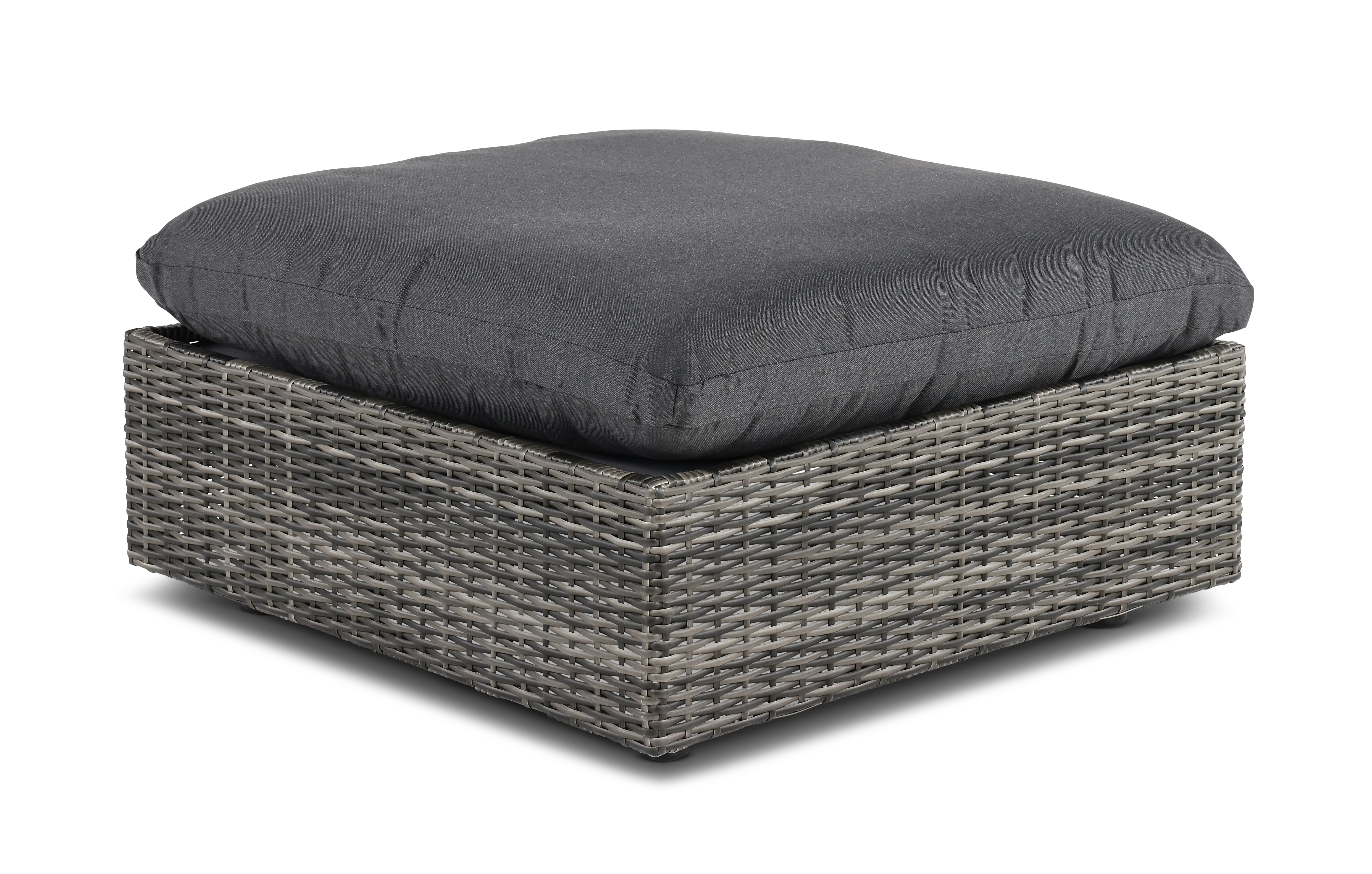 Cirrus Gray Patio Wicker Ottoman-2