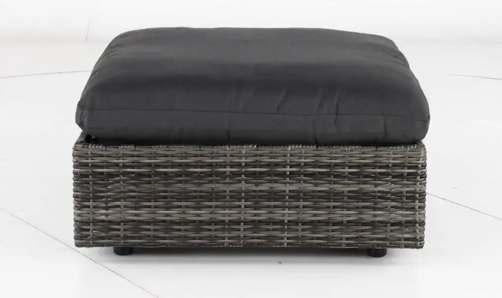 Cirrus Gray Patio Wicker Ottoman-5