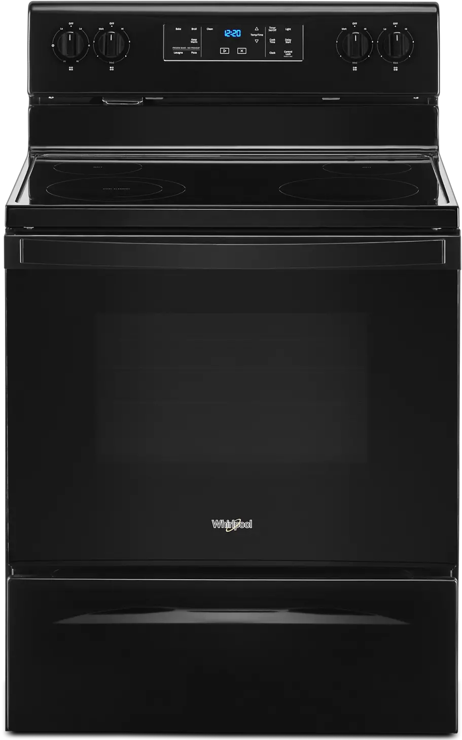 WFE515S0JB Whirlpool 5.3 cu. ft. Electric Range with Dual Radiant Element - 30 Inch Black-1