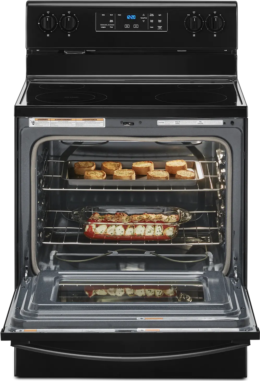 WFE515S0JB Whirlpool 5.3 cu. ft. Electric Range with Dual Radiant Element - 30 Inch Black-5