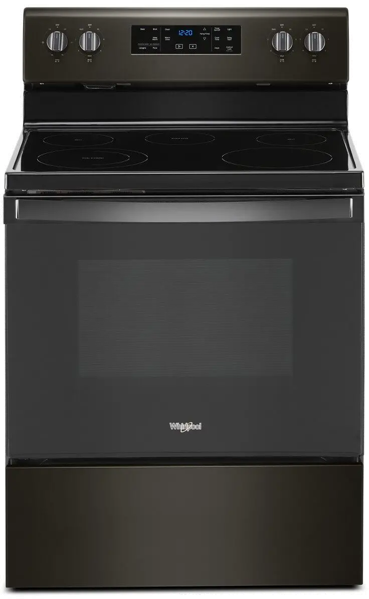 WFE525S0JV Whirlpool 5.3 cu ft Electric Range - Black Stainless Steel-1